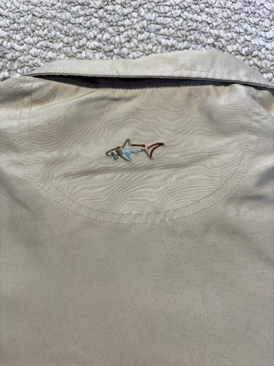 Khaki Zip-Up Windbreaker Jacket - Size M - Picture 6 of 6